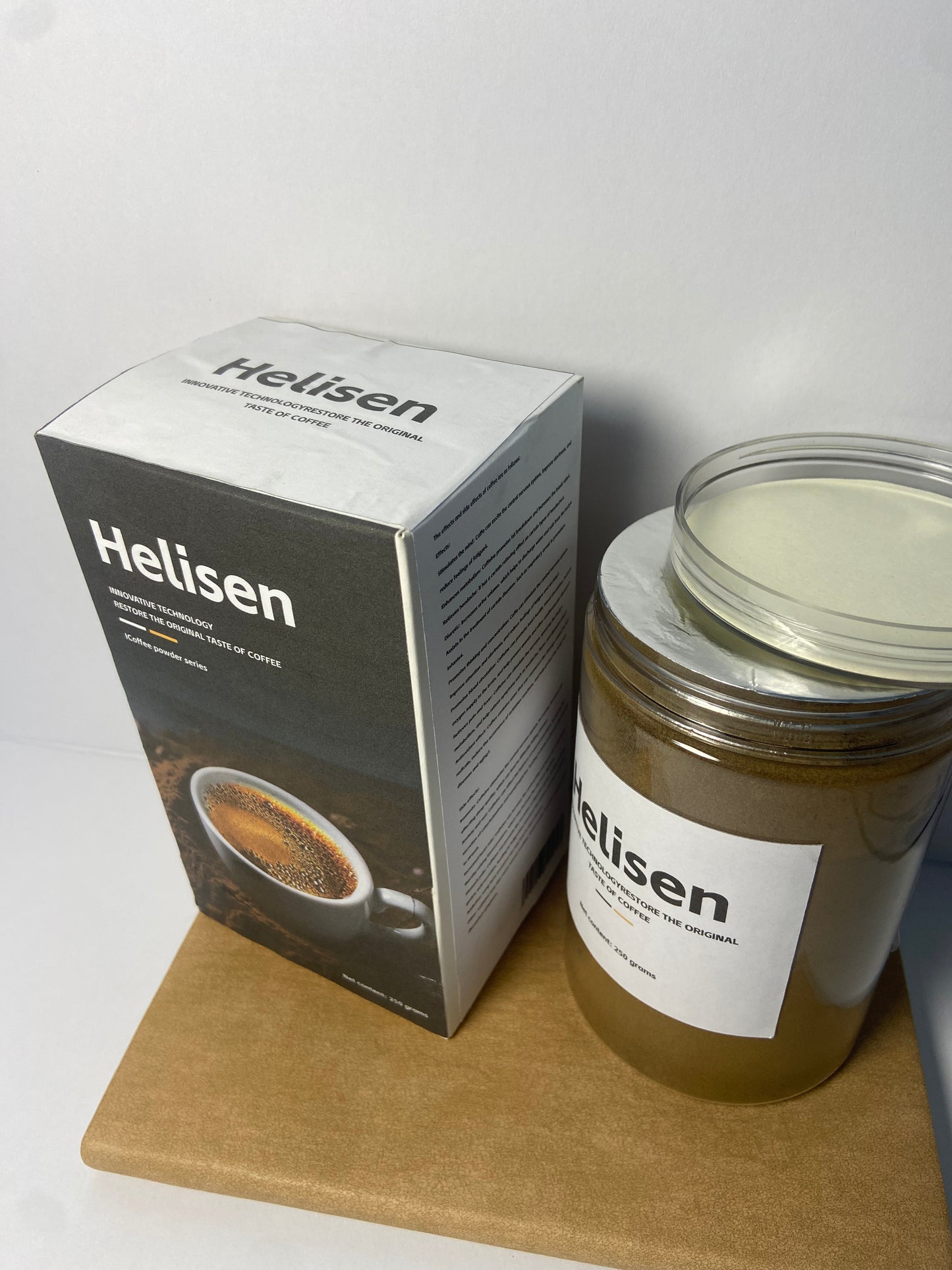 Helisen Coffee Instant Cold Brew Coffee Granules Medium Dark Roast Non-GMO Jar
