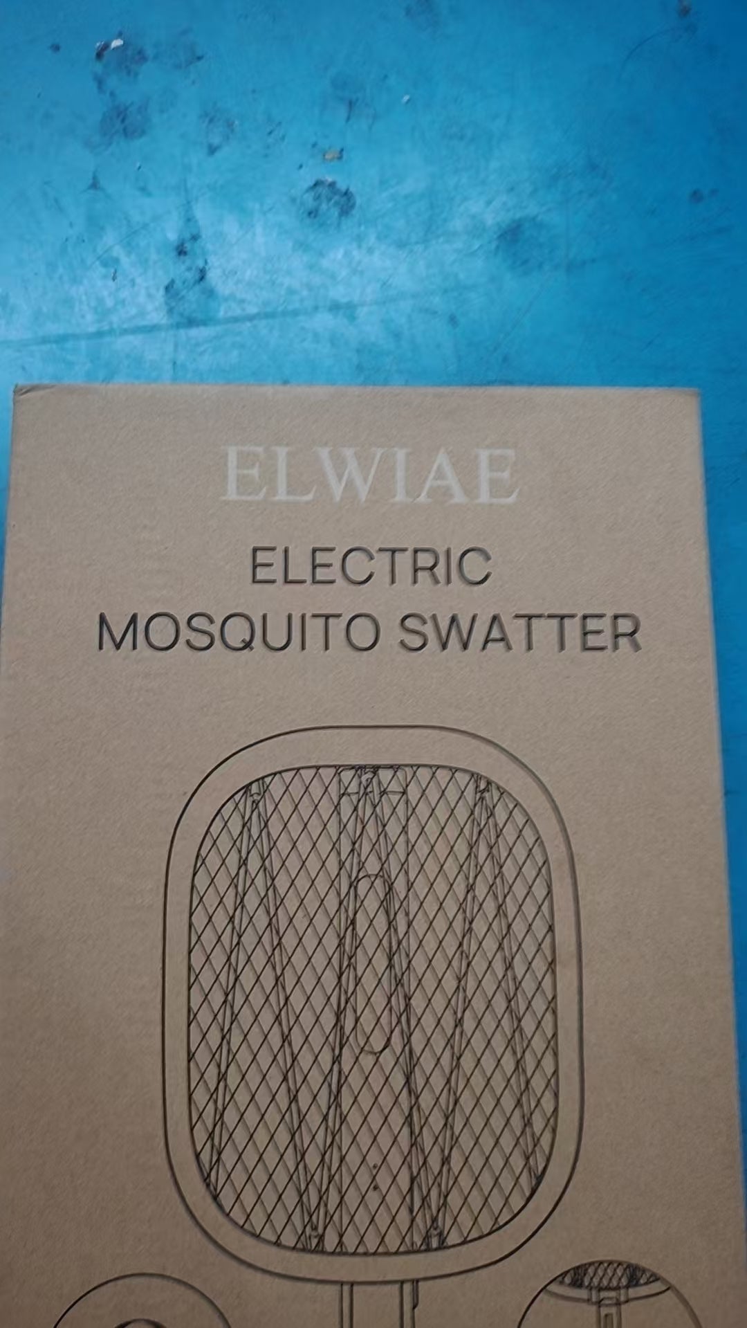 ELWIAE Foldable & Telescopic Electric Mosquito Swatter, 2-in-1 UV Mosquito Killer Lamp, Rechargeable Fly Zapper with 3-Layer Safety Mesh, Long-Lasting Lithium Battery, Base & LED Light, Physical Pest Control for Home Use