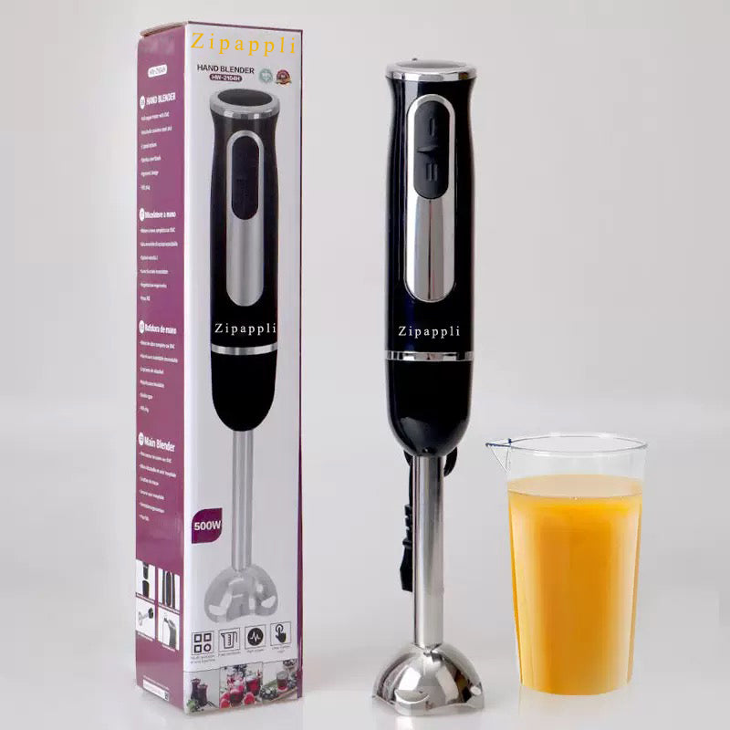Zipappli Electric food processors,Household Kitchen Blender Multi-functional Handheld Electric Mixer Stainless Steel Blade Head Small Baby Food Juicer