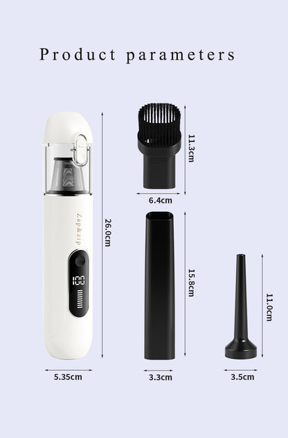Zap&zip Hand-held vacuum cleaners,Wireless dual-function handheld and portable vehicle-mounted vacuum cleaner with integrated suction and blowing function, household use, high suction power, brushless motor vacuum cleaner