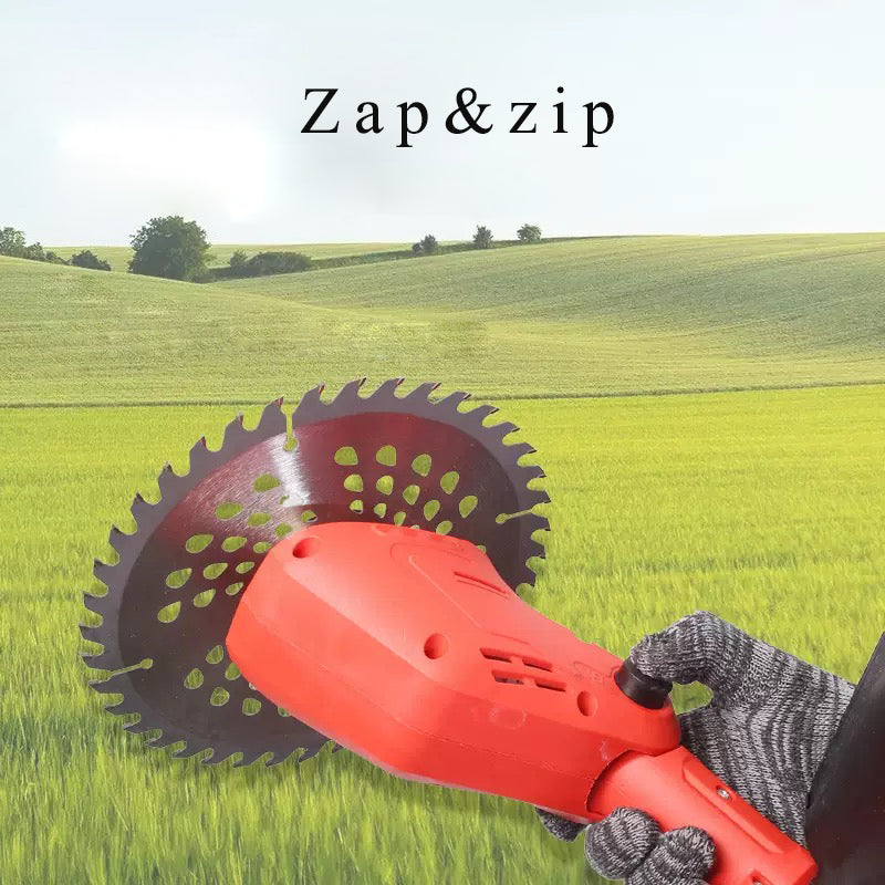 Zap&zip Weeding machines,Foldable electric household hedge trimmer with brushless lithium battery, high power, multi-functional, for orchard agricultural use, rechargeable type