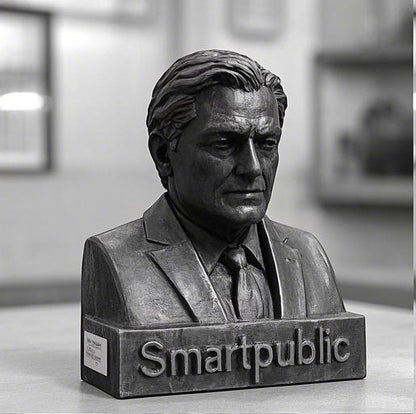 Smartpublic Cold cast resin figurines,Decoration items on the desktop of the bookcase, with an air of sophistication and elegance.