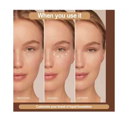 His&HerChoice Magic Finish foundation Make-Up Mousse Coverage, Hides Redness And Dark Spots, Vegan, For Light To Medium Skin Tones