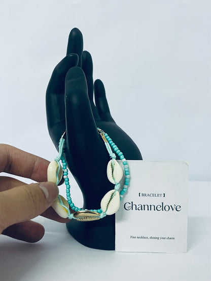 Channelove Beach Shell Bracelet for Women Summer Handmade Bracelets