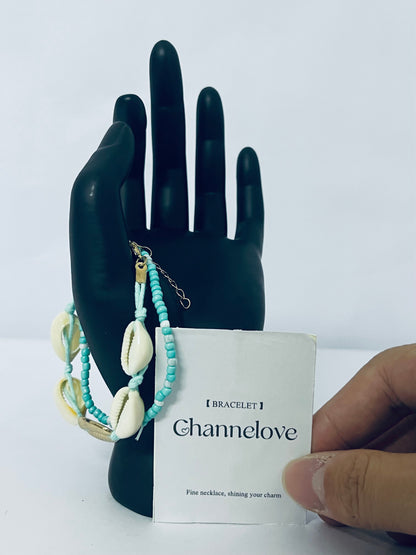 Channelove Beach Shell Bracelet for Women Summer Handmade Bracelets