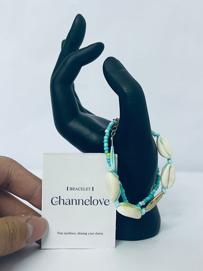 Channelove Beach Shell Bracelet for Women Summer Handmade Bracelets