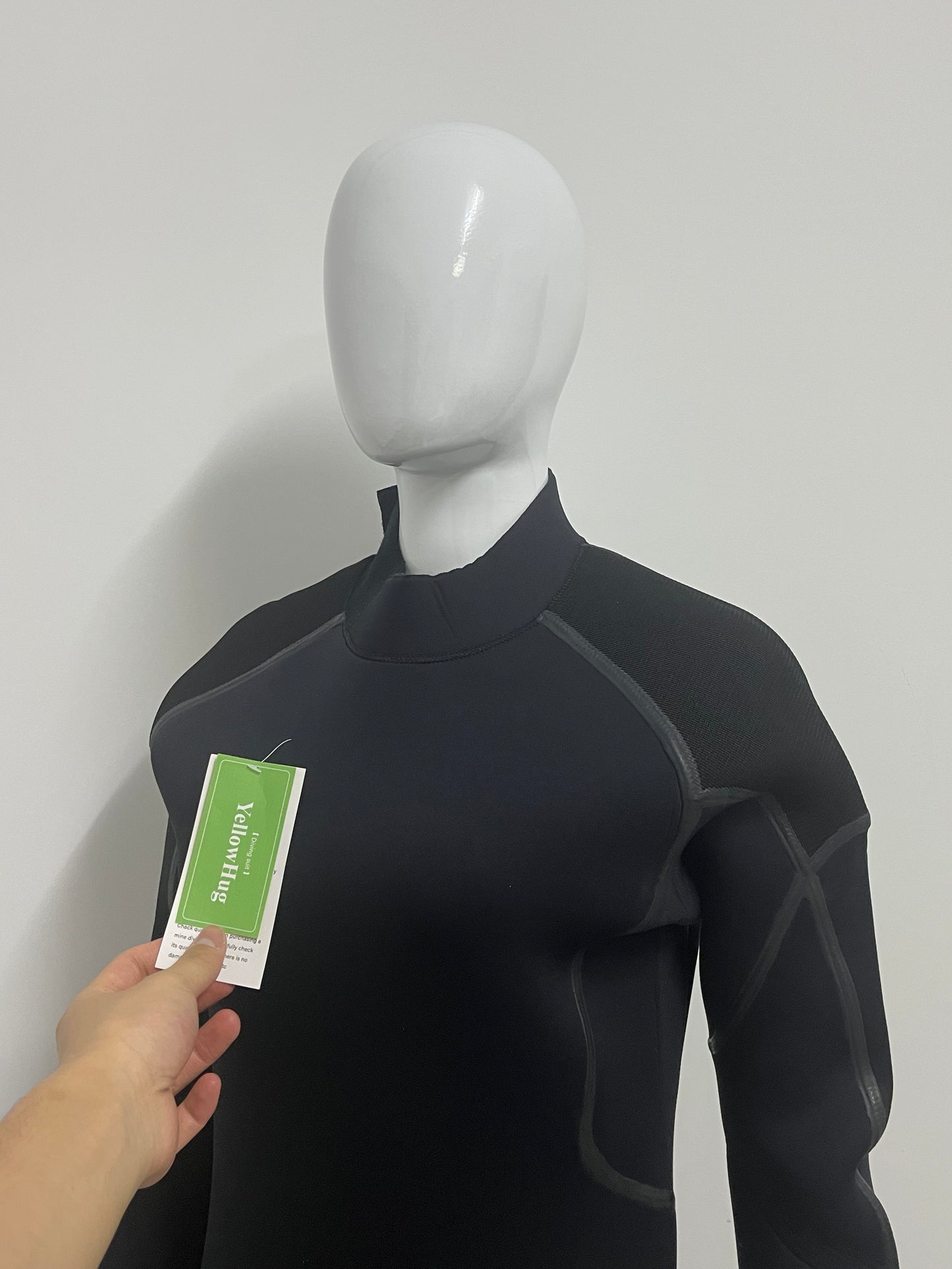 YellowHug 3mm Neoprene Full Body Diving Suit, Men's Professional Thermal Wetsuit with Back Zipper for Scuba Diving & Snorkeling