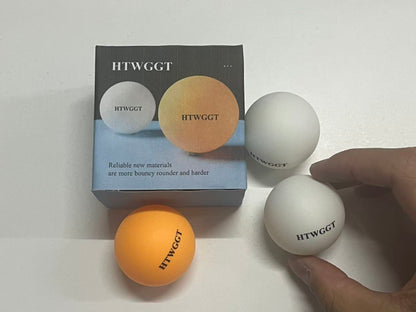 HTWGGT Professional Training Table Tennis Balls - Durable High-Elastic New Material, Multi-Color Indoor Game & Practice Balls (3-Pack)
