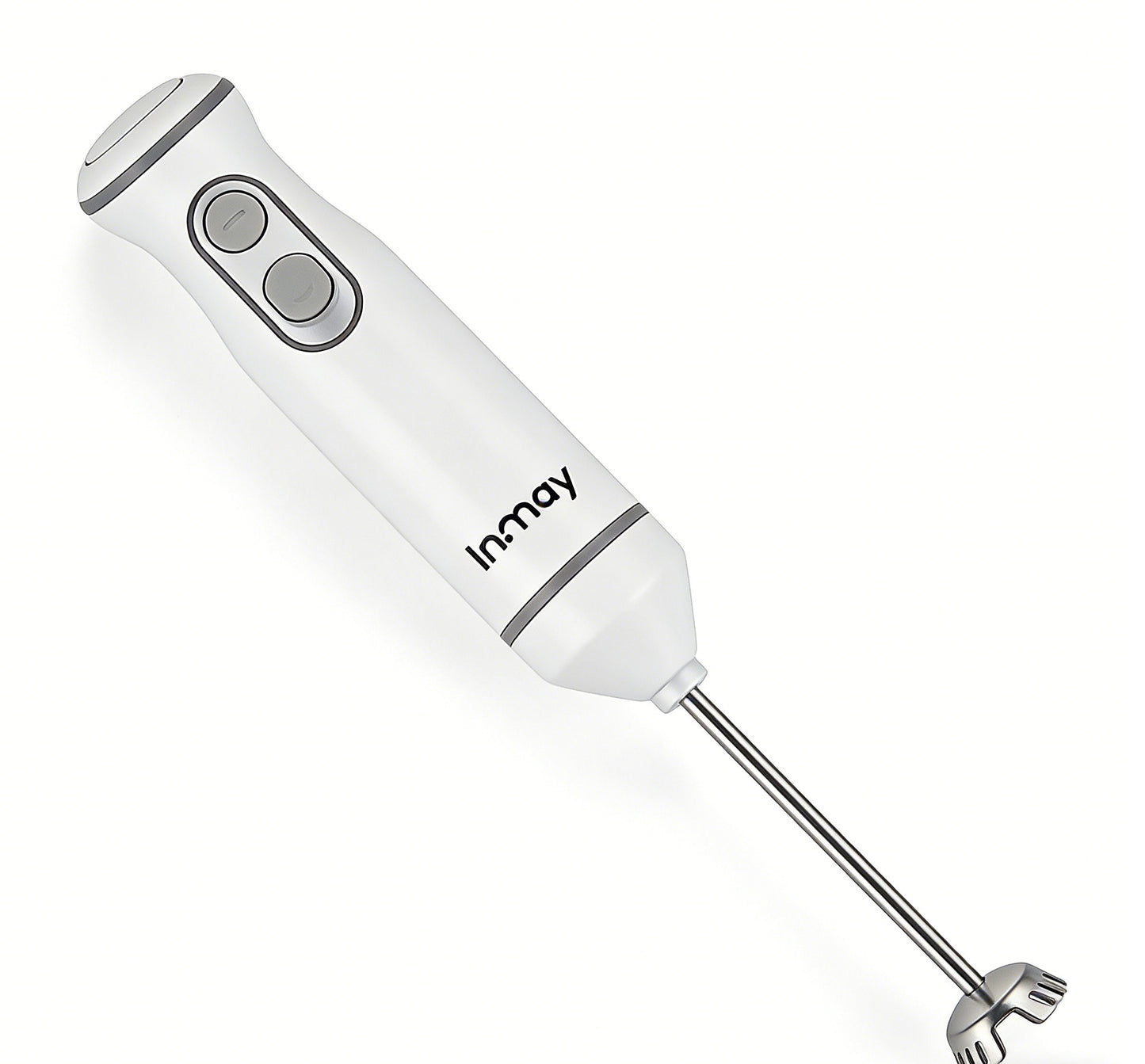 Inmay Electric Milk Frother, Handheld Rechargeable Foam Maker, Portable Coffee Frother with Stainless Steel Whisk, 2 Speed Settings for Latte, Cappuccino, Hot Chocolate