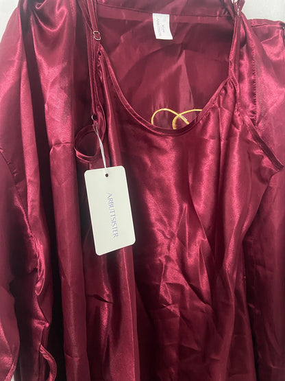 ARBUYYSISTER Sleepwear for Women Full Slip Under Mini Spaghetti Strap Dress Silk Satin Nightgowns