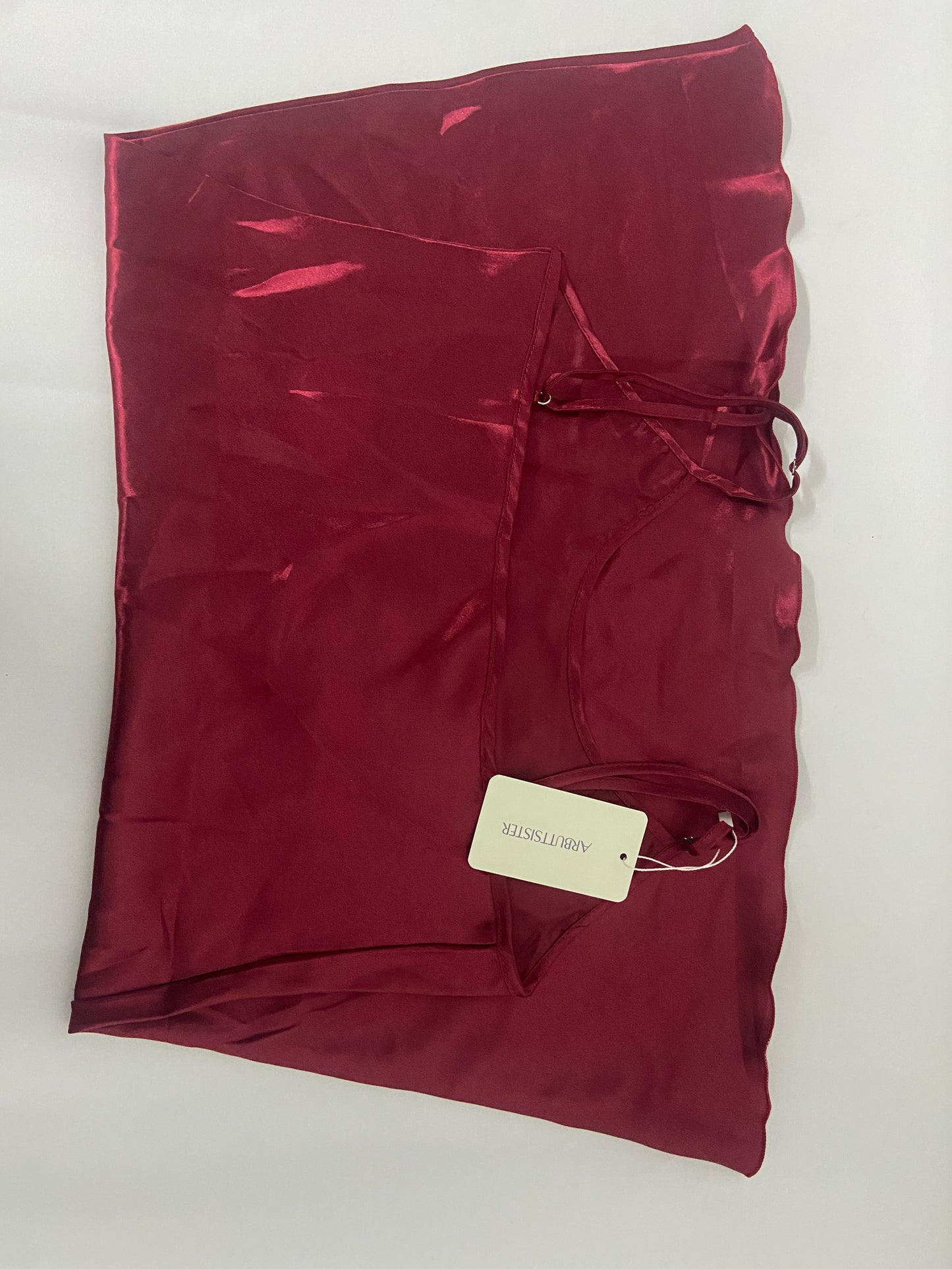 ARBUYYSISTER Sleepwear for Women Full Slip Under Mini Spaghetti Strap Dress Silk Satin Nightgowns