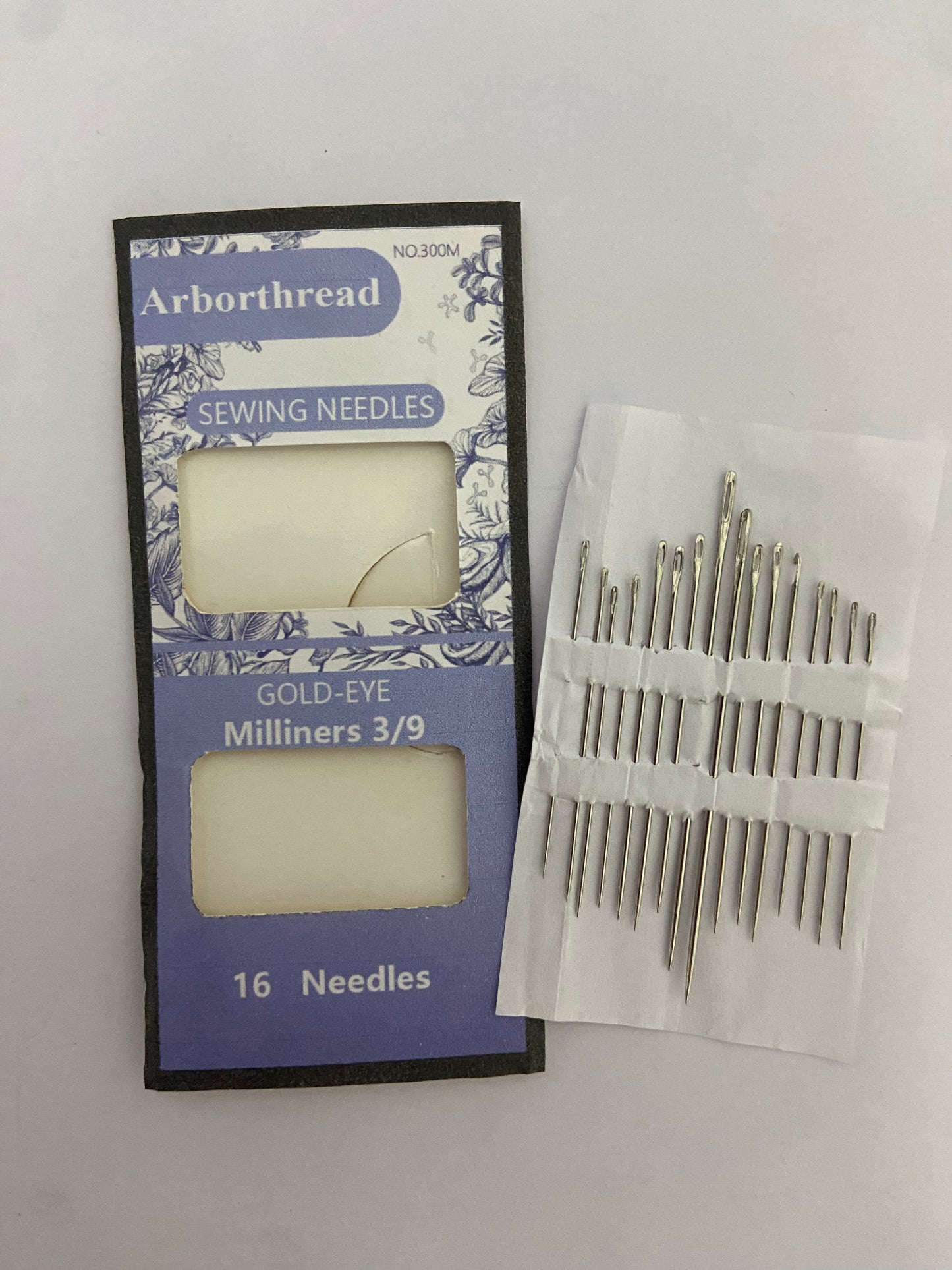 Arborthread Sewing needles Sharps Hand Needles-Size 3/9 16/Pkg Tapestry darning Embroidery Knitting Needle Yarn Sewing Needles