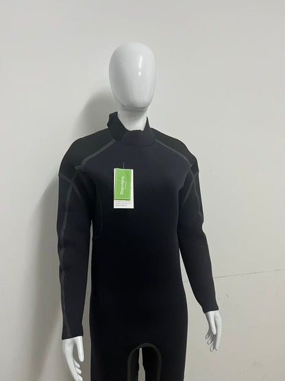 YellowHug 3mm Neoprene Full Body Diving Suit, Men's Professional Thermal Wetsuit with Back Zipper for Scuba Diving & Snorkeling