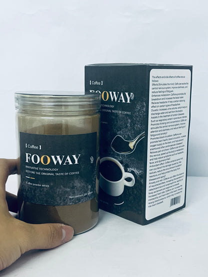FOOWAY Coffee Espresso Coffee Powder for Baking & Smoothies, Non-GMO Colombian Coffee, Medium Roast, Fine ground