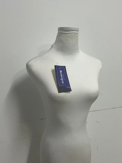Drowsyes Female Half Body Cloth Covered Mannequin, Dress Form for Clothing Display, Detachable Neck Design for Boutiques & Window Shows