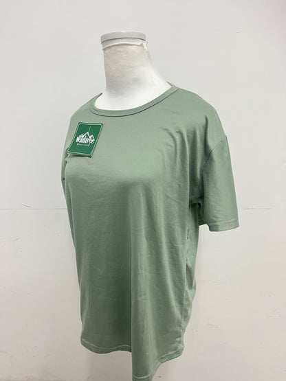 Wantree Mint Green Casual T-Shirt Natural Texture, Effortless Comfort