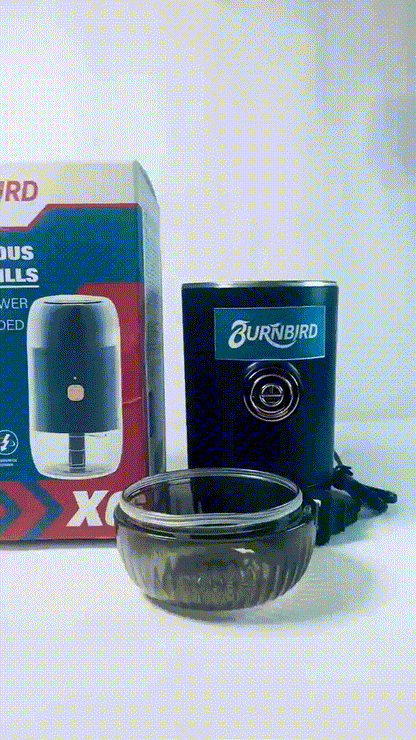 BURNBIRD Herb Grinder [large capacity/fast/Electric ]-Spice Herb Coffee Grinder with Pollen Catcher/- 7.5