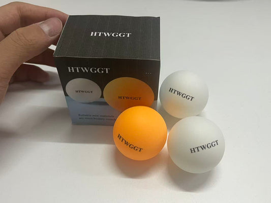 HTWGGT Professional Training Table Tennis Balls - Durable High-Elastic New Material, Multi-Color Indoor Game & Practice Balls (3-Pack)