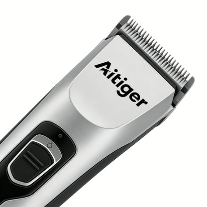 Aitiger Electric Hair Clippers for Men Kids Baby, Cordless Rechargeable Hair Trimmer, Quiet Professional Haircut Kit, Washable Blade, Whole Family Home Haircut Grooming Set with Guide Combs