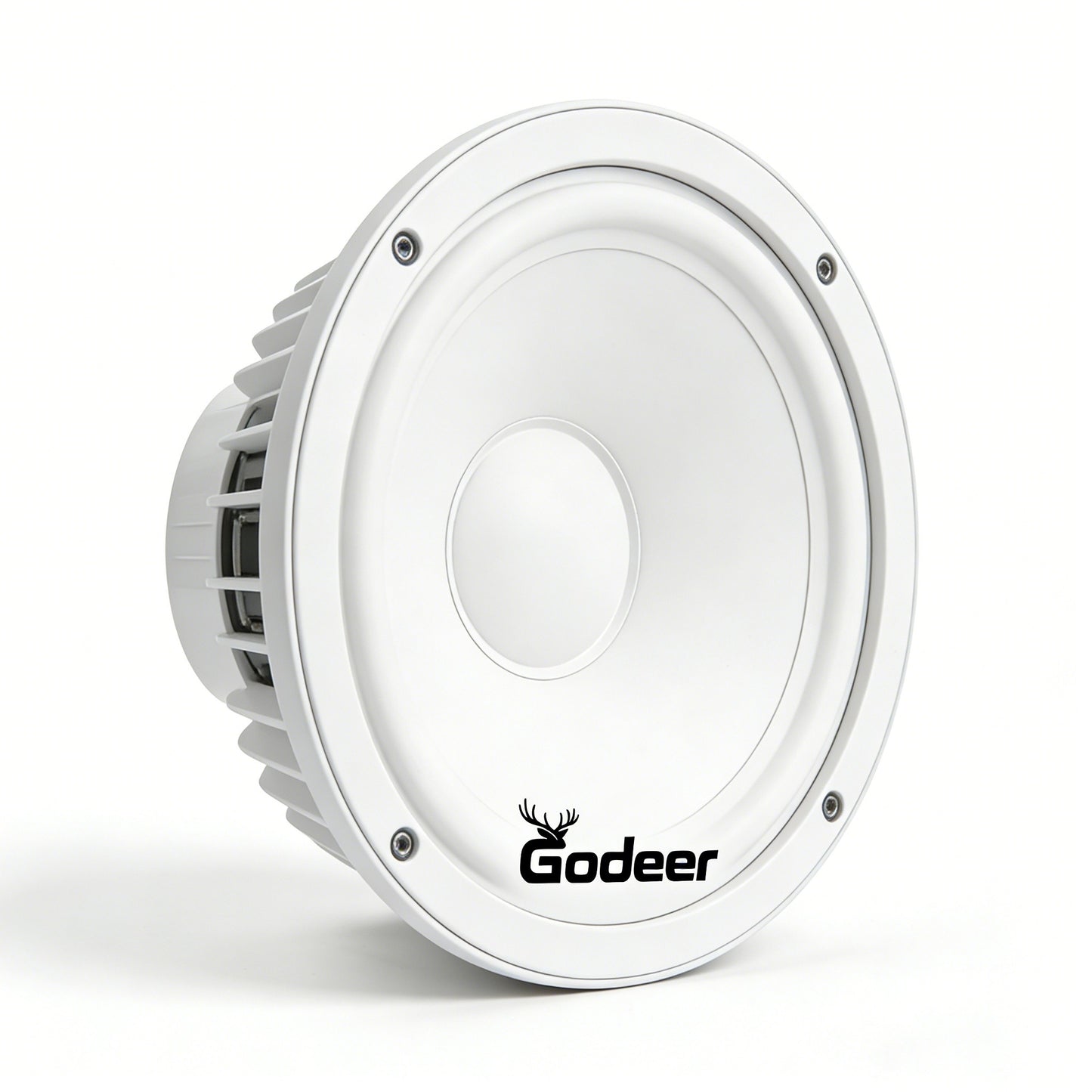 Godeer 6.5 Inch Waterproof Marine Loudspeakers, White Heavy Bass Boat Speakers, for Outdoor, Yacht, RV and Marine Use