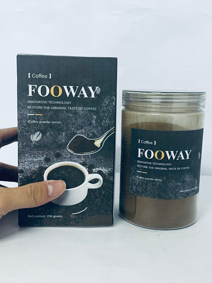 FOOWAY Coffee Espresso Coffee Powder for Baking & Smoothies, Non-GMO Colombian Coffee, Medium Roast, Fine ground