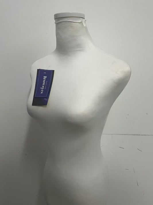 Drowsyes Female Half Body Cloth Covered Mannequin, Dress Form for Clothing Display, Detachable Neck Design for Boutiques & Window Shows