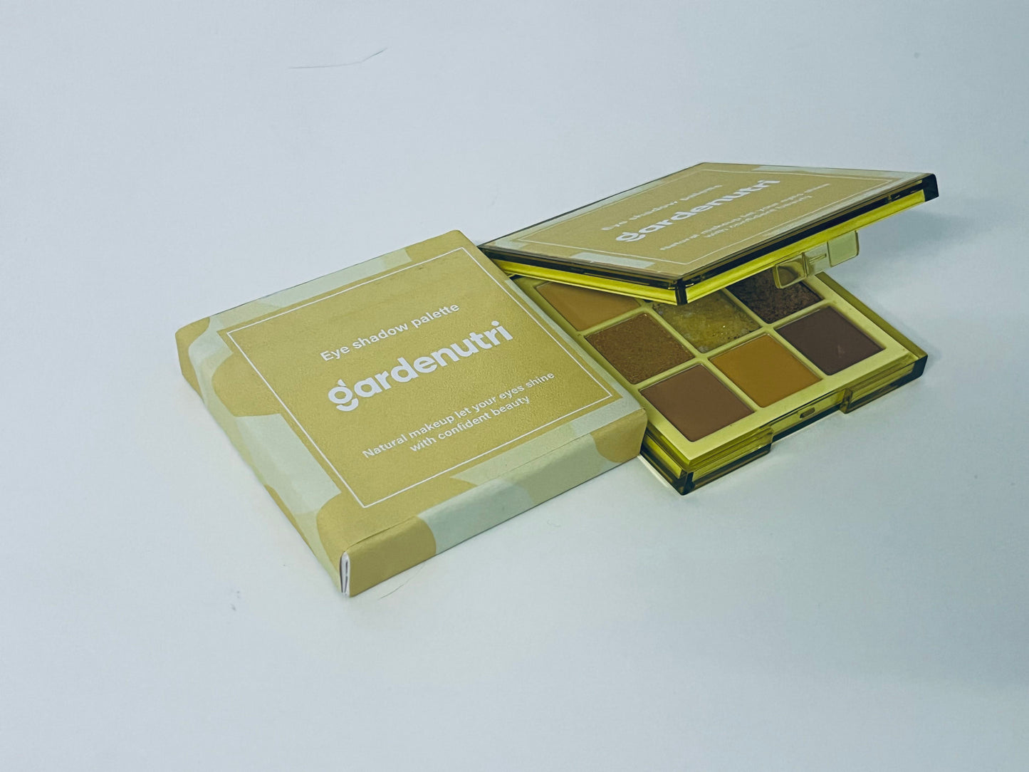 gardenutri Warm Brown Gilded 9-Color Eyeshadow Palette - Natural Daily Matte Pearl Eyeshadow
