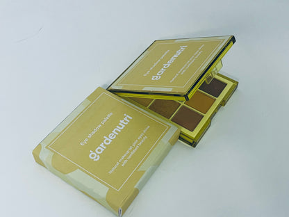 gardenutri Warm Brown Gilded 9-Color Eyeshadow Palette - Natural Daily Matte Pearl Eyeshadow