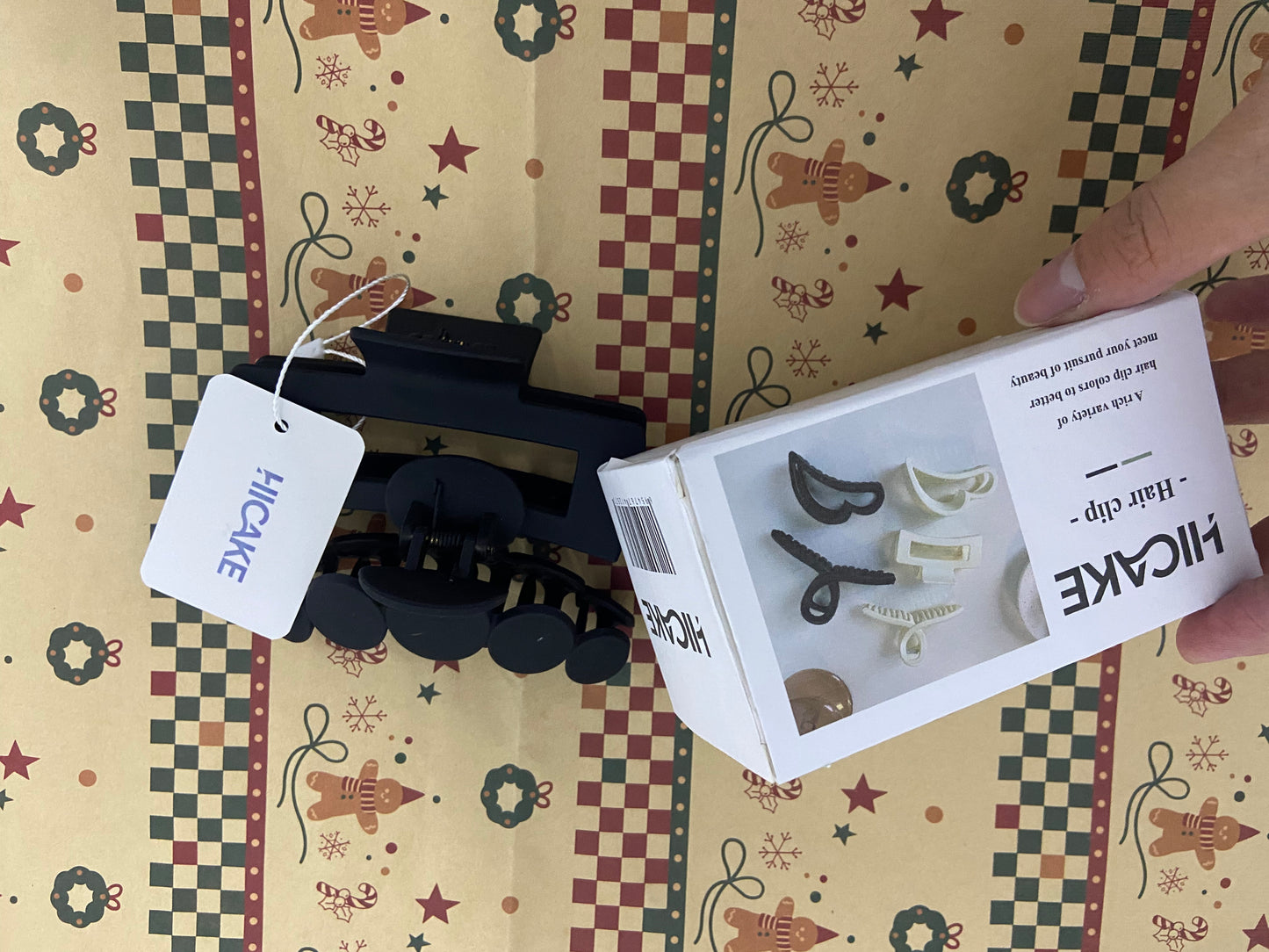 HICAKE Hair clips Medium Large Square Claw, Versatile Styling Rectangle Hair Pins for Thick Thin Hair, Big Matte Banana Clips Neutral Strong Hold Claw Pins