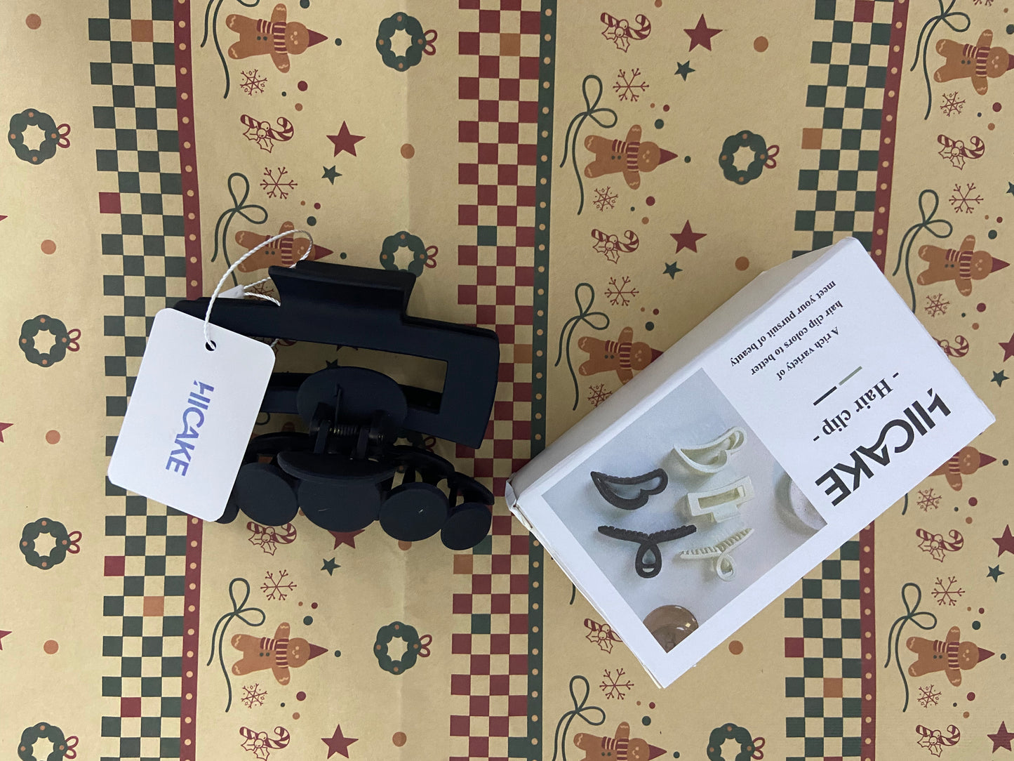 HICAKE Hair clips Medium Large Square Claw, Versatile Styling Rectangle Hair Pins for Thick Thin Hair, Big Matte Banana Clips Neutral Strong Hold Claw Pins