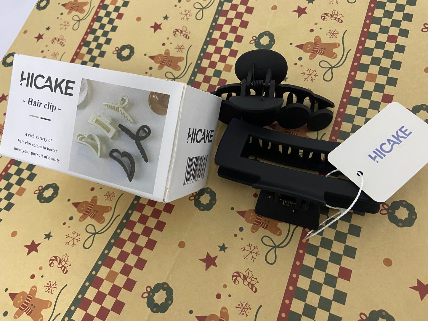 HICAKE Hair clips Medium Large Square Claw, Versatile Styling Rectangle Hair Pins for Thick Thin Hair, Big Matte Banana Clips Neutral Strong Hold Claw Pins