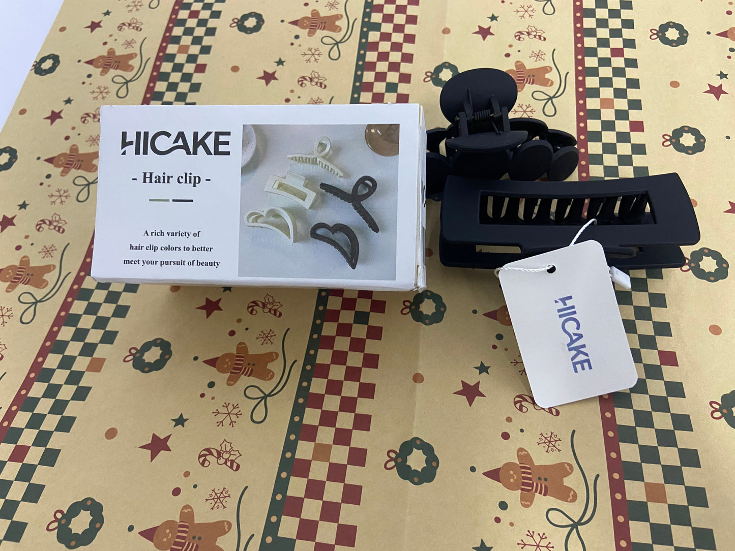 HICAKE Hair clips Medium Large Square Claw, Versatile Styling Rectangle Hair Pins for Thick Thin Hair, Big Matte Banana Clips Neutral Strong Hold Claw Pins