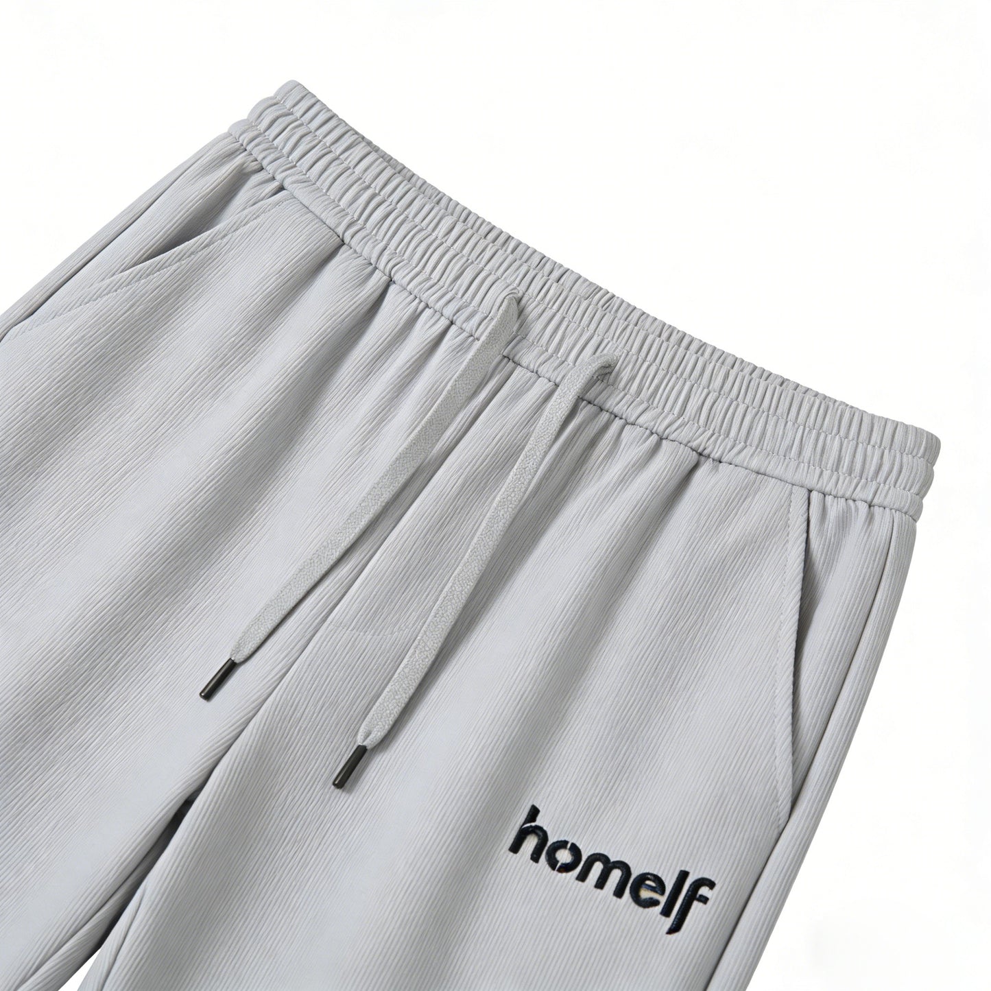 homelf Men's Casual Jogger Sweatpants, Loose Comfortable Athletic Pants, Versatile Daily Commute Trousers, Light Grey