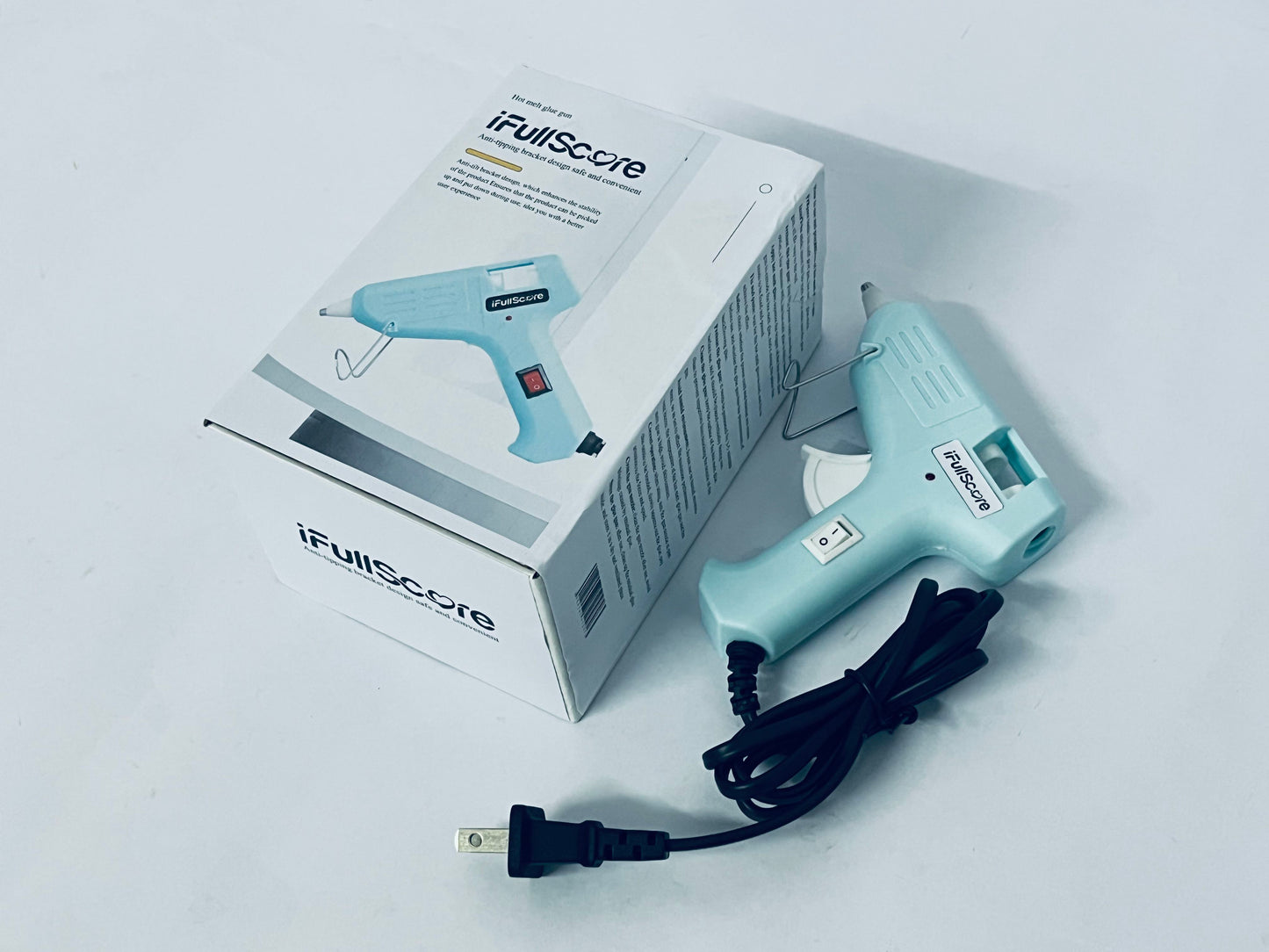 iFullScore 1 set 20W Hot Melt Glue Gun With Glues Stick Industrial Craft Mini Guns Thermo Electric Heat Temperature Tool For DIY