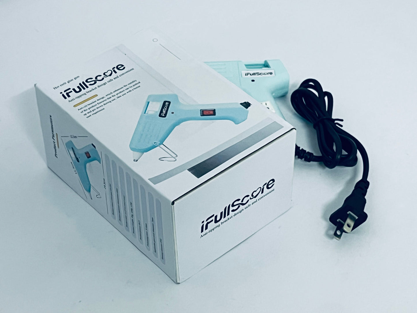 iFullScore 1 set 20W Hot Melt Glue Gun With Glues Stick Industrial Craft Mini Guns Thermo Electric Heat Temperature Tool For DIY
