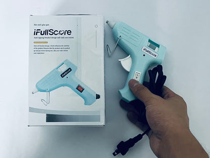 iFullScore 1 set 20W Hot Melt Glue Gun With Glues Stick Industrial Craft Mini Guns Thermo Electric Heat Temperature Tool For DIY