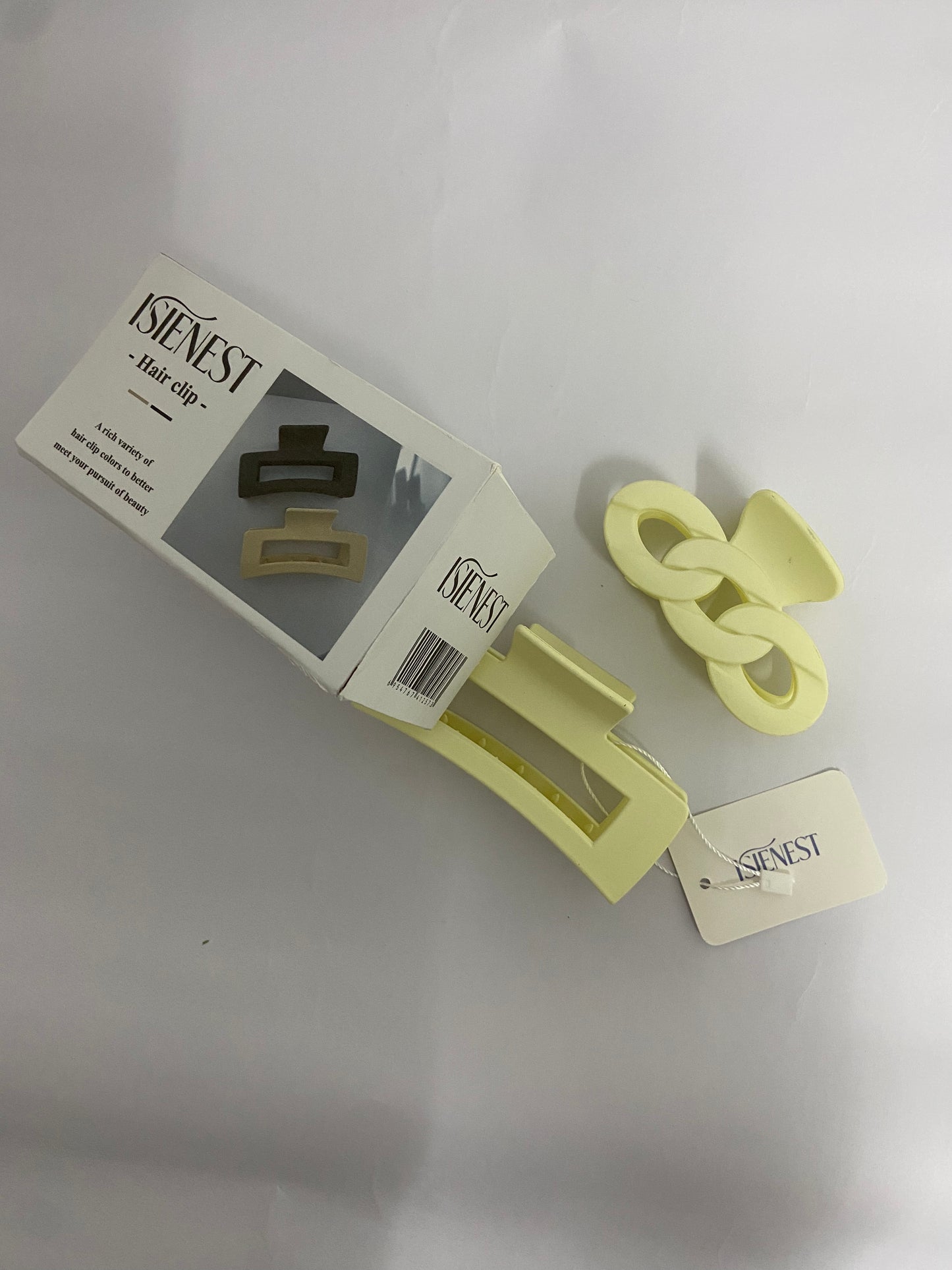 ISIENEST Large Hold Hair clamps for Women, Girls, 4.13 Inches, Matte Finish, Big Matte Strong Clips Large Hair Claw Clips 2 Pcs