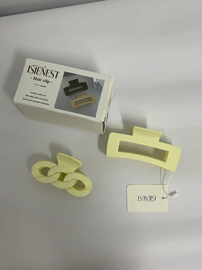 ISIENEST Large Hold Hair clamps for Women, Girls, 4.13 Inches, Matte Finish, Big Matte Strong Clips Large Hair Claw Clips 2 Pcs