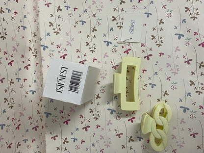 ISIENEST Large Hold Hair clamps for Women, Girls, 4.13 Inches, Matte Finish, Big Matte Strong Clips Large Hair Claw Clips 2 Pcs
