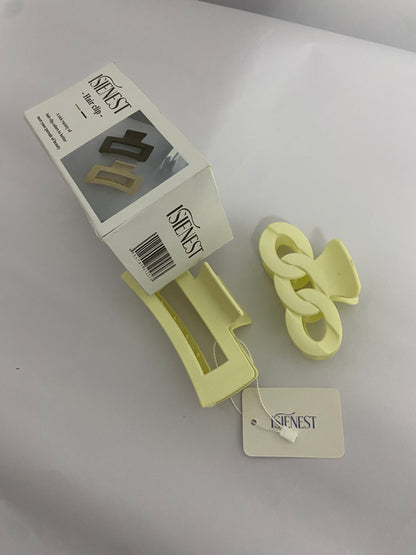 ISIENEST Large Hold Hair clamps for Women, Girls, 4.13 Inches, Matte Finish, Big Matte Strong Clips Large Hair Claw Clips 2 Pcs