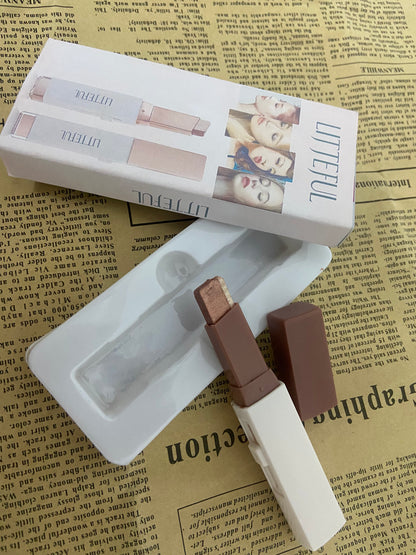 LITTEFUL Eyeshadow 101 Cream-to-Powder Waterproof Shadow Stick – Smoky Tawny Matte – Long-Lasting, Crease-Proof, Muted Brown Matte Eyeshadow with Built-in Smudger