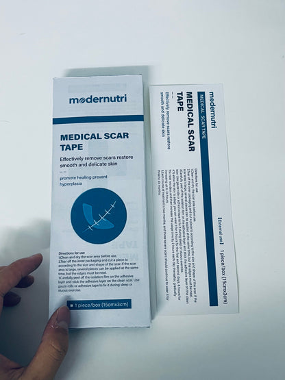 Modernutri Medical Scar Tape 15×3CM Large Size Scar Reduction & Hypertrophy Prevention A Thoughtful Choice for Post-Operative Skin Repair