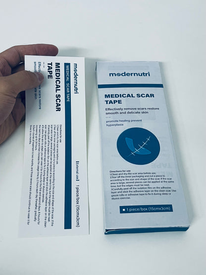 Modernutri Medical Scar Tape 15×3CM Large Size Scar Reduction & Hypertrophy Prevention A Thoughtful Choice for Post-Operative Skin Repair