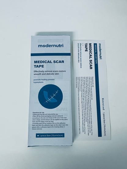Modernutri Medical Scar Tape 15×3CM Large Size Scar Reduction & Hypertrophy Prevention A Thoughtful Choice for Post-Operative Skin Repair