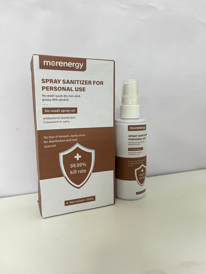 morenergy 100mL No-Wash  Disinfectants (99.99% Kill Rate)