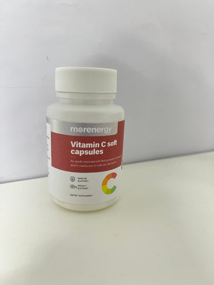 morenergy 30-Count Vitamin C Soft Capsules (Calcium Absorption Support)