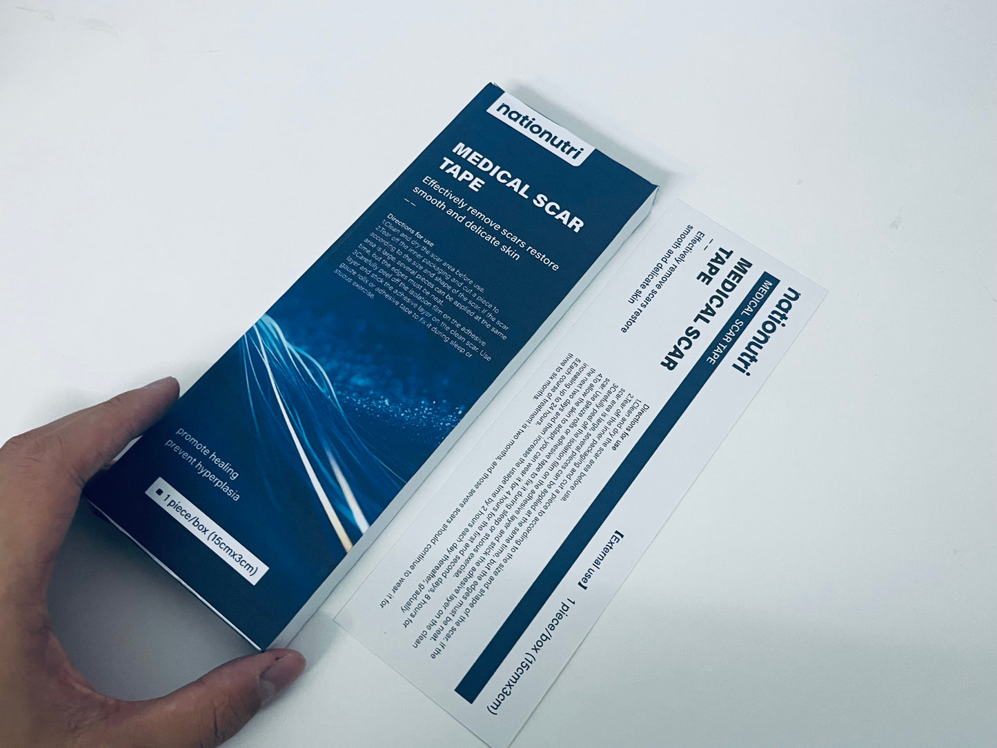 nationutri Medical Scar Tape - 15cm×3cm Scar Reduction Dressing, Promotes Healing & Prevents Hyperplasia, For Post-Injury/Post-Surgery Skin Care