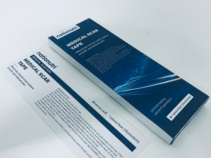 nationutri Medical Scar Tape - 15cm×3cm Scar Reduction Dressing, Promotes Healing & Prevents Hyperplasia, For Post-Injury/Post-Surgery Skin Care