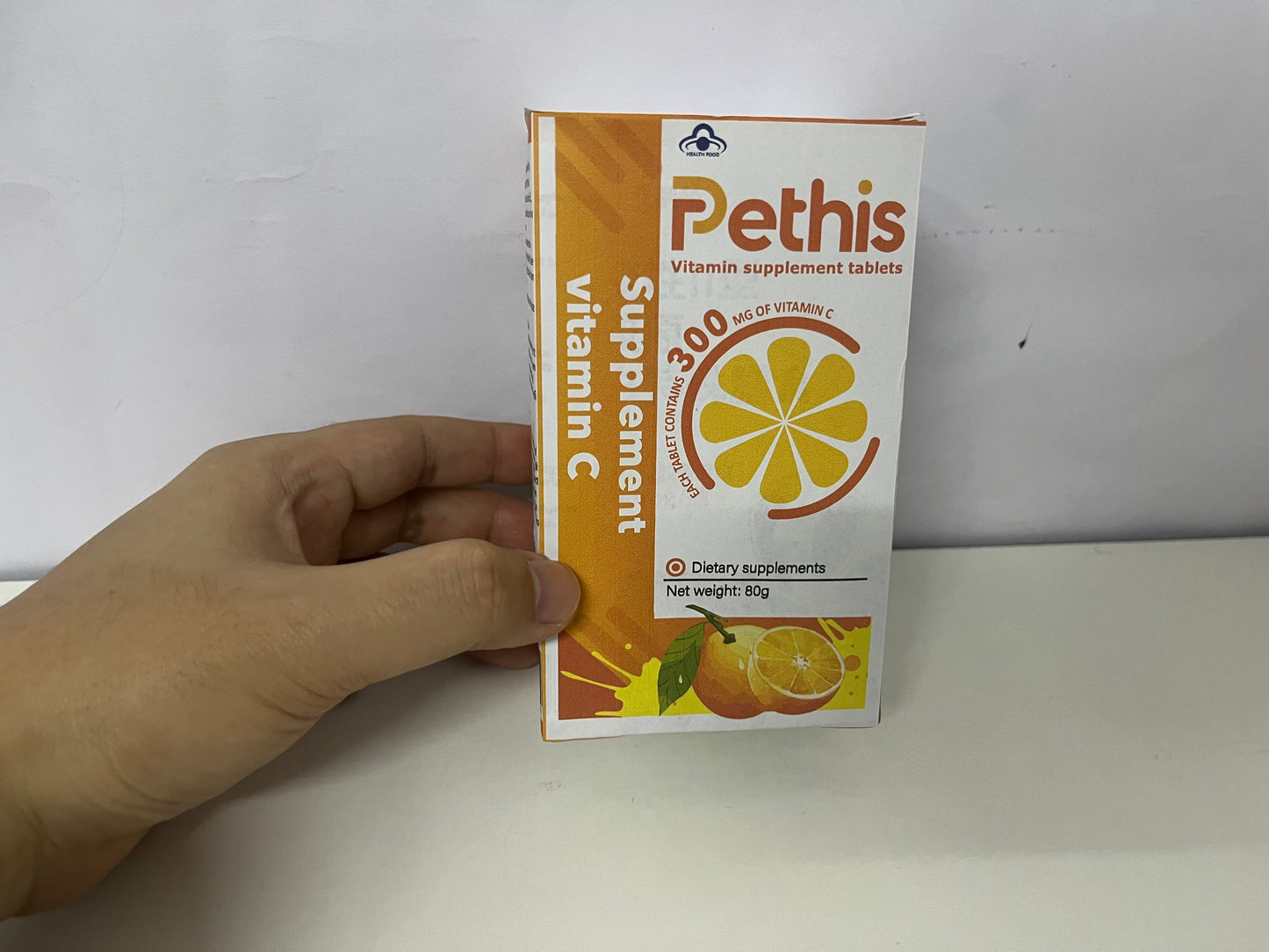 Pethis Vitamin C Supplement Tablets 300mg Vitamin C per Tablet A Portable Health Item for Daily Nutritional Support