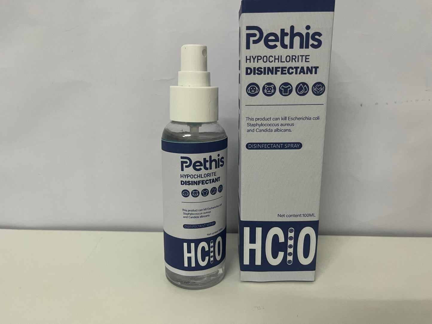 Pethis Hypochlorite Disinfectant Spray 100ml Multi-Scene Sterilization A Safe Disinfection Item for Home/Pet Environments